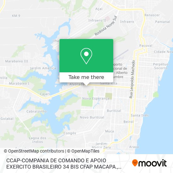 CCAP-COMPANIA DE COMANDO E APOIO EXERCITO BRASILEIRO 34 BIS CFAP MACAPA. map