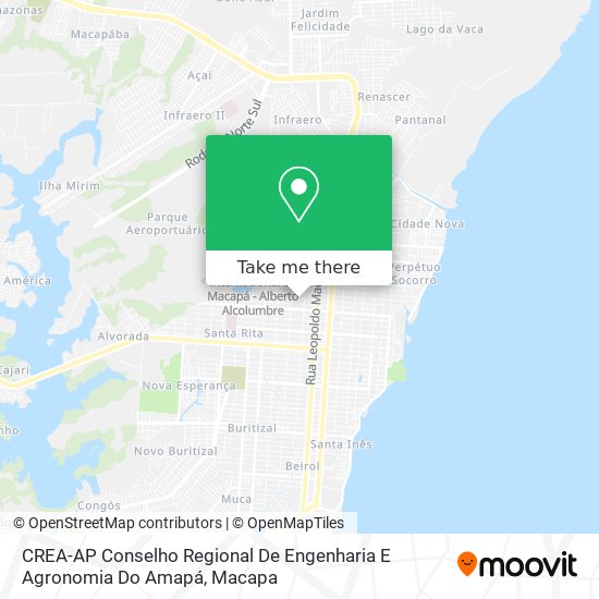 CREA-AP Conselho Regional De Engenharia E Agronomia Do Amapá map