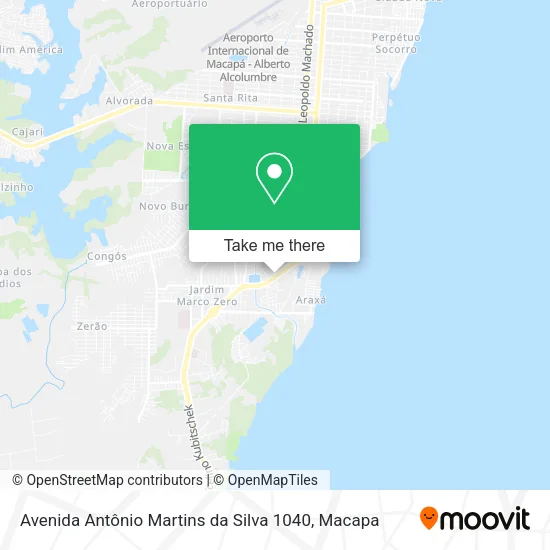 Avenida Antônio Martins da Silva 1040 map