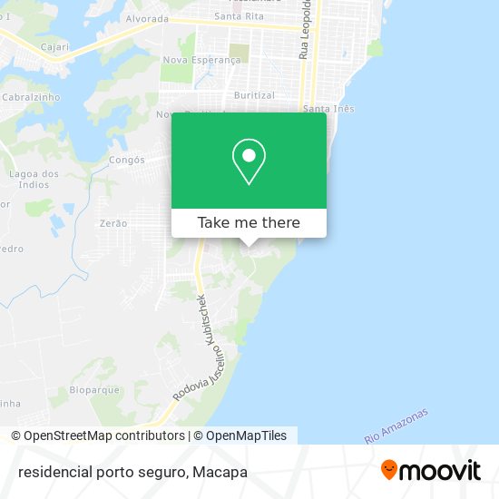 Mapa residencial  porto seguro