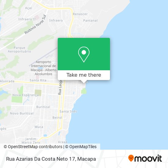 Mapa Rua Azarias Da Costa Neto 17