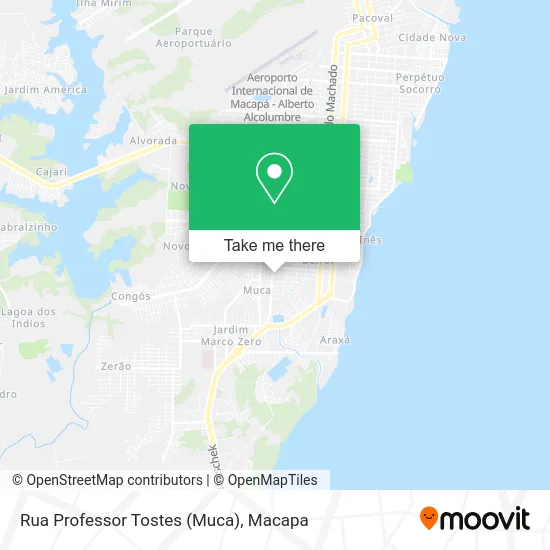 Rua Professor Tostes (Muca) map