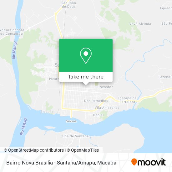 Bairro Nova Brasília - Santana / Amapá map