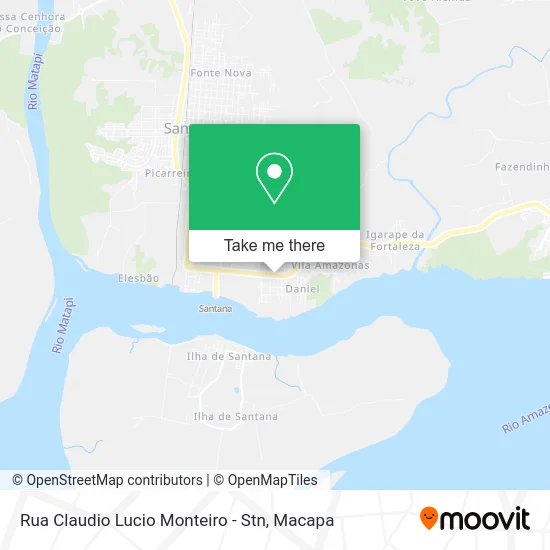 Rua Claudio Lucio Monteiro - Stn map