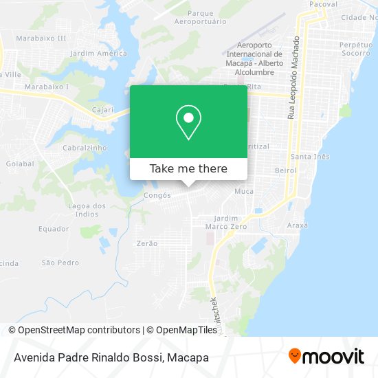 Avenida Padre Rinaldo Bossi map