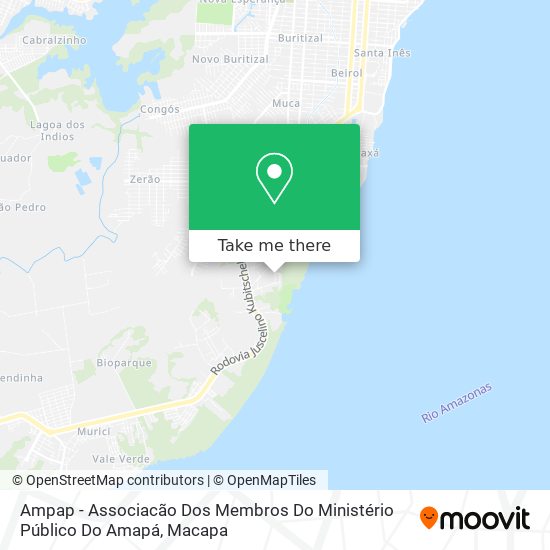 Ampap - Associacão Dos Membros Do Ministério Público Do Amapá map