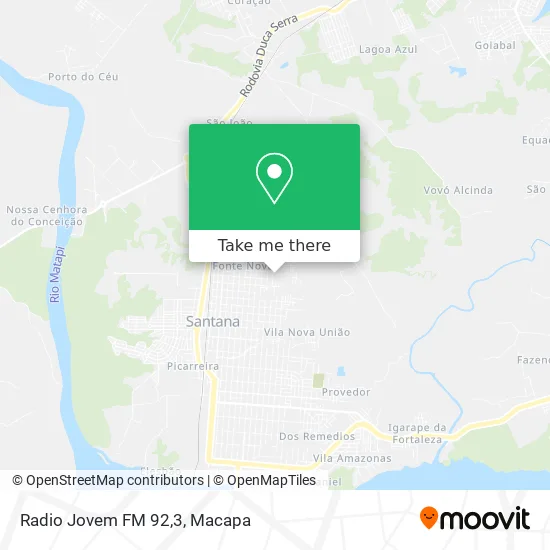 Radio Jovem FM 92,3 map