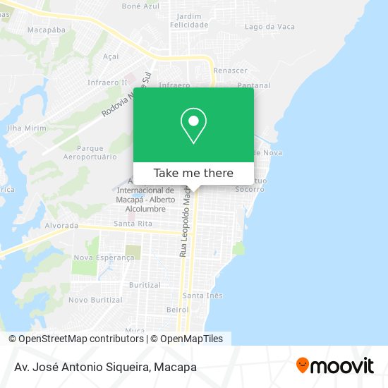 Av. José Antonio Siqueira map