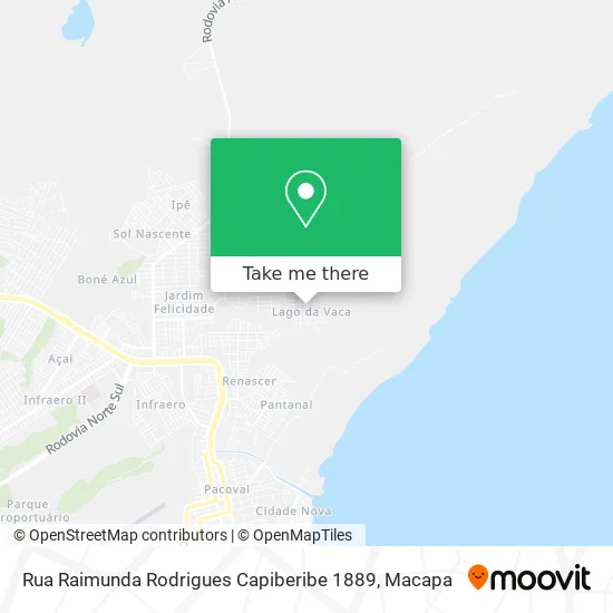 Rua Raimunda Rodrigues Capiberibe 1889 map