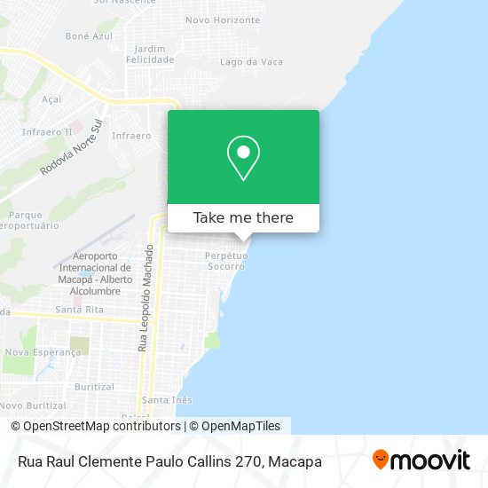 Rua Raul Clemente Paulo Callins 270 map