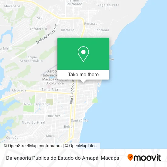 Defensoria Pública do Estado do Amapá map