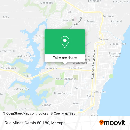 Rua Minas Gerais 80-180 map