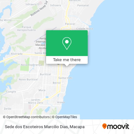 Mapa Sede dos Escoteiros Marcilio Dias