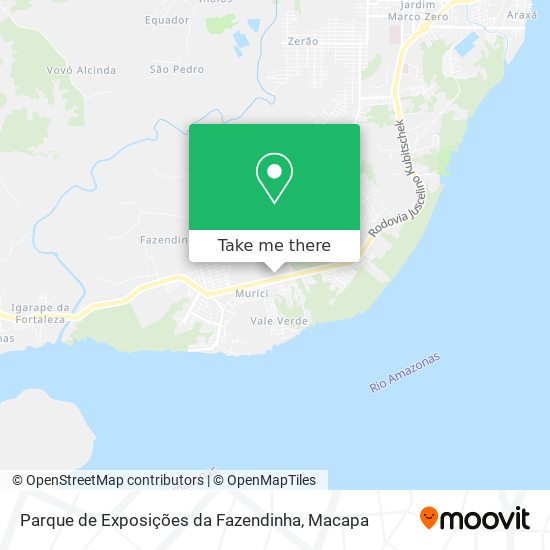 Parque de Exposições da Fazendinha map