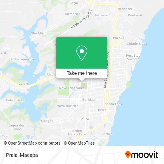 Praia map