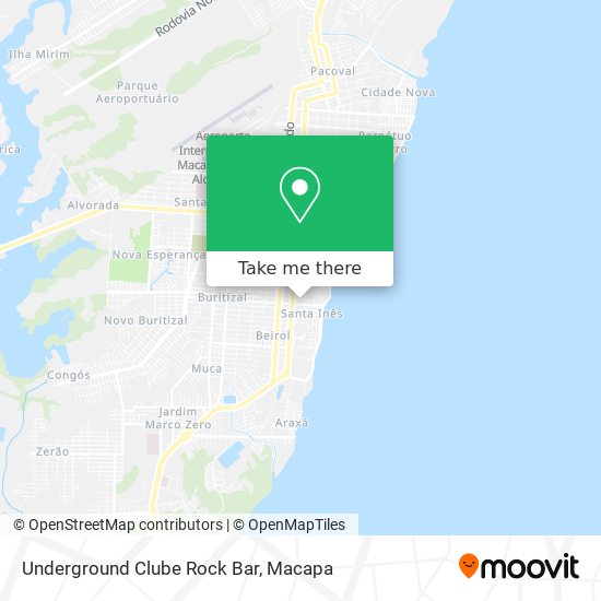 Underground Clube Rock Bar map