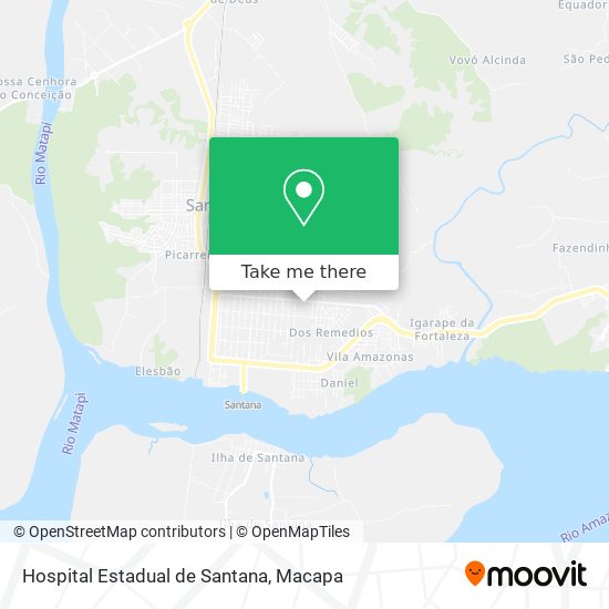 Mapa Hospital Estadual de Santana