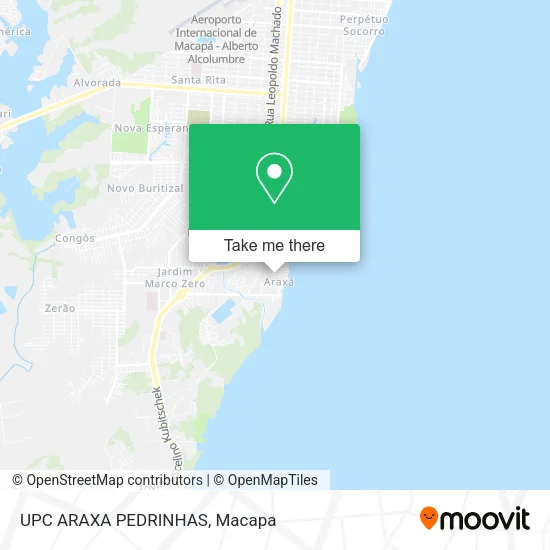 UPC ARAXA PEDRINHAS map