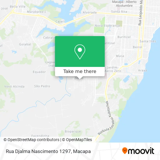 Rua Djalma Nascimento 1297 map