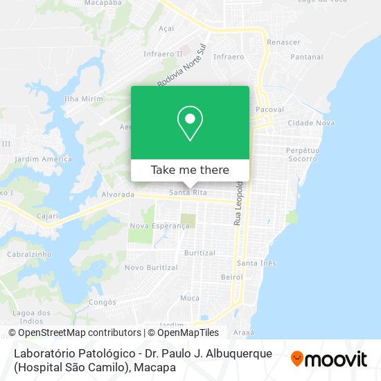 Laboratório Patológico - Dr. Paulo J. Albuquerque (Hospital São Camilo) map