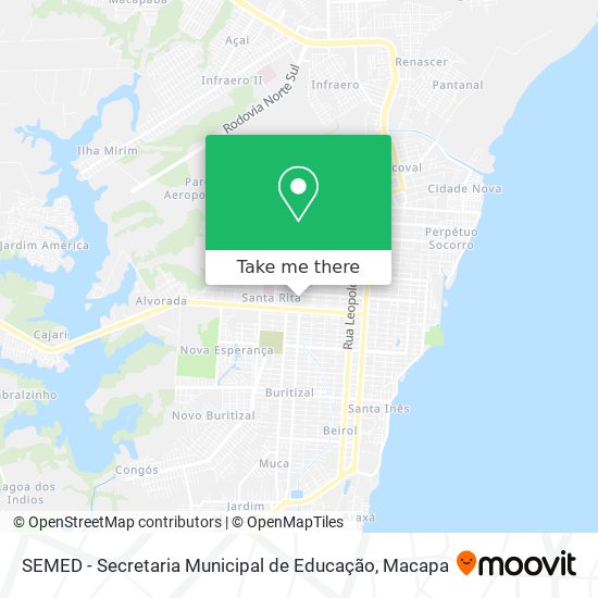 Mapa SEMED - Secretaria Municipal de Educação