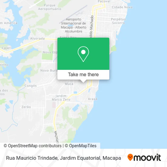 Rua Mauricio Trindade, Jardim Equatorial map