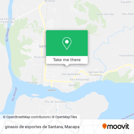ginasio de esportes de Santana map