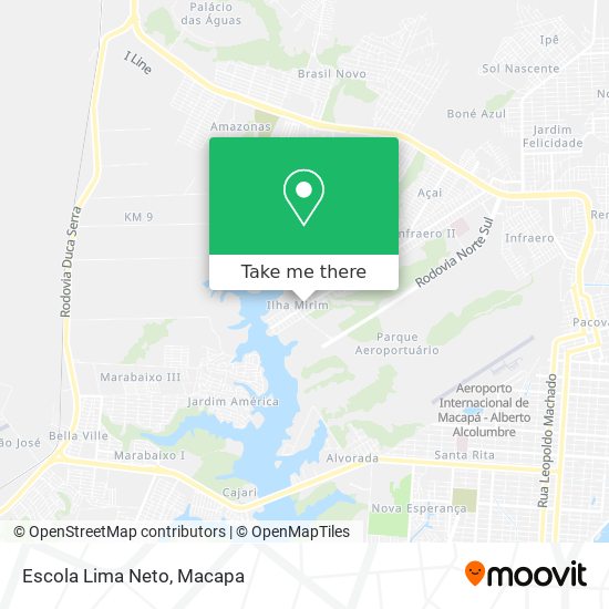 Mapa Escola Lima Neto