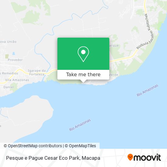 Mapa Pesque e Pague Cesar Eco Park