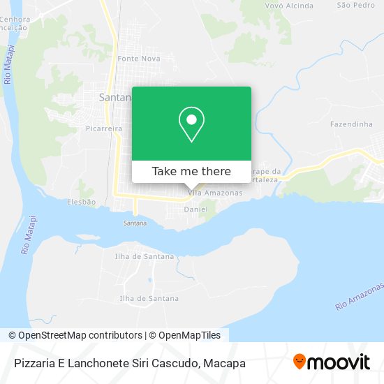 Mapa Pizzaria E Lanchonete Siri Cascudo