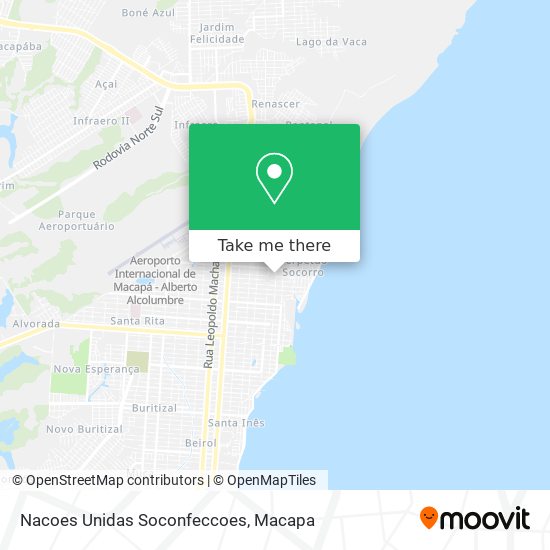 Nacoes Unidas Soconfeccoes map