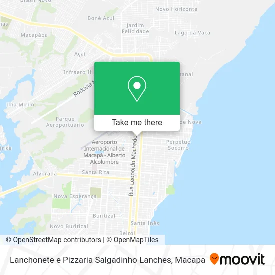 Lanchonete e Pizzaria Salgadinho Lanches map