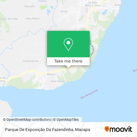 Parque De Exposição Da Fazendinha map