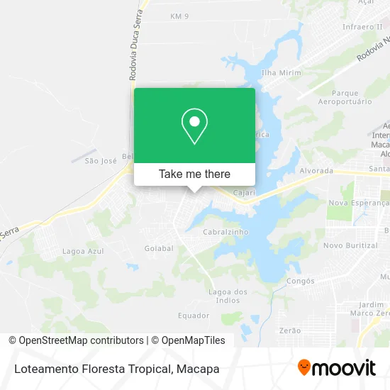 Loteamento Floresta Tropical map