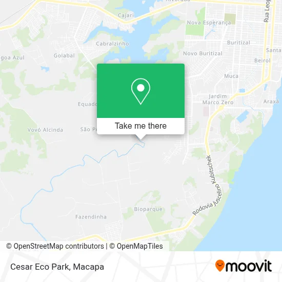 Cesar Eco Park map