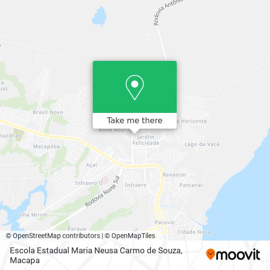 Mapa Escola Estadual Maria Neusa Carmo de Souza