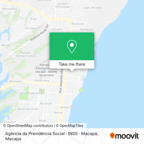 Agência da Previdência Social - INSS - Macapá map