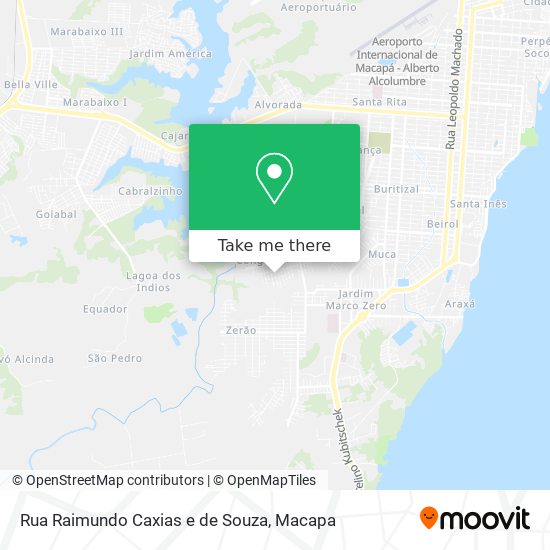 Mapa Rua Raimundo Caxias e de Souza