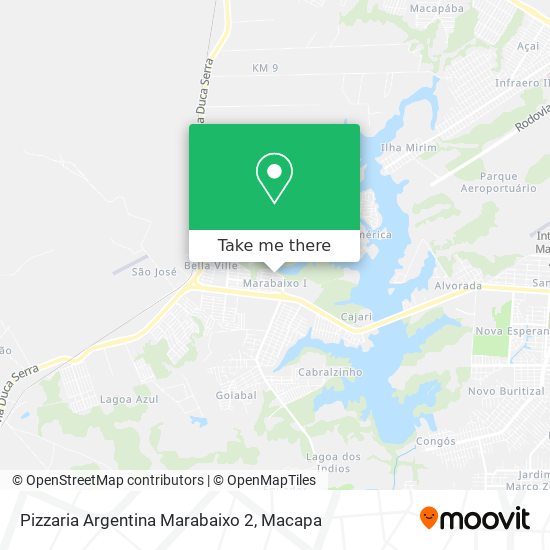 Pizzaria Argentina Marabaixo 2 map