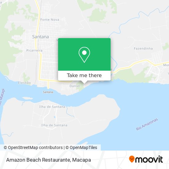 Amazon Beach Restaurante map