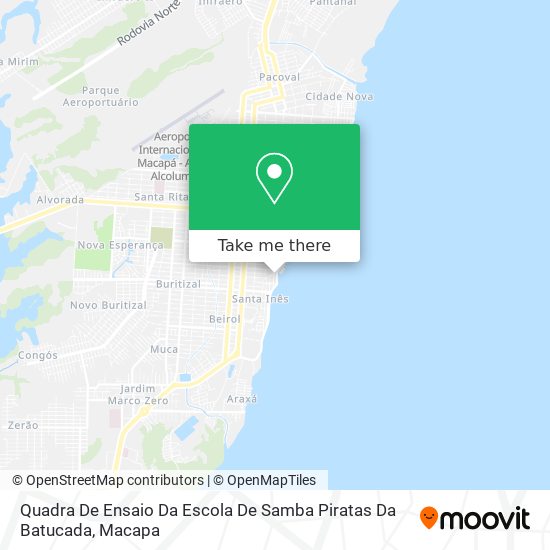 Mapa Quadra De Ensaio Da Escola De Samba Piratas Da Batucada