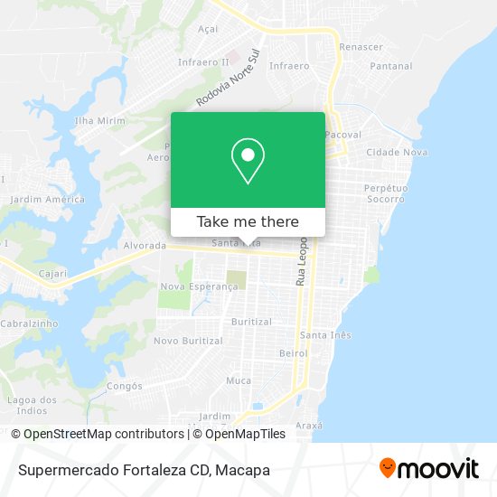 Supermercado Fortaleza CD map