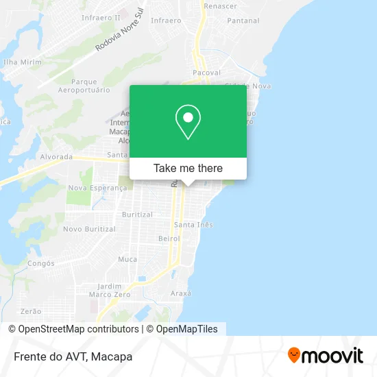 Frente do AVT map