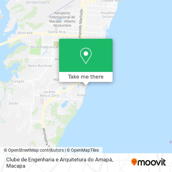 Clube de Engenharia e Arquitetura do Amapá map