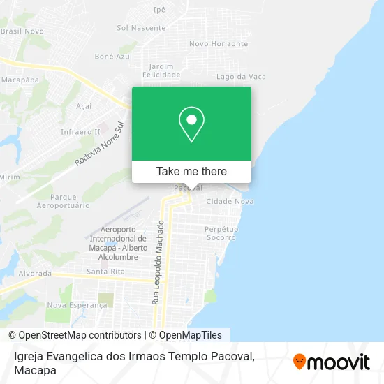 Igreja Evangelica dos Irmaos Templo Pacoval map