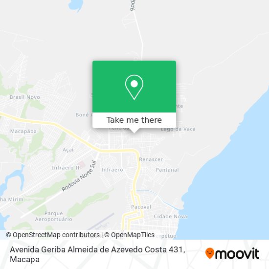 Avenida Geriba Almeida de Azevedo Costa 431 map