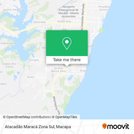 Atacadão Maracá Zona Sul map