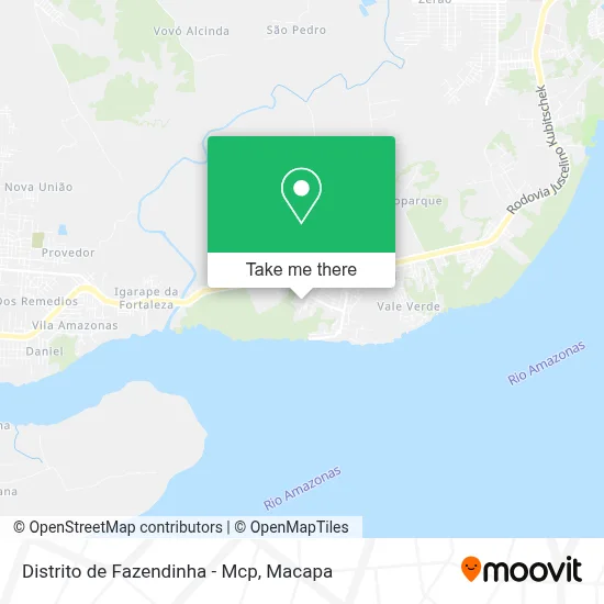 Distrito de Fazendinha - Mcp map