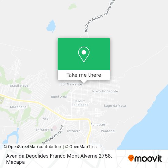 Mapa Avenida Deoclides Franco Mont Alverne 2758