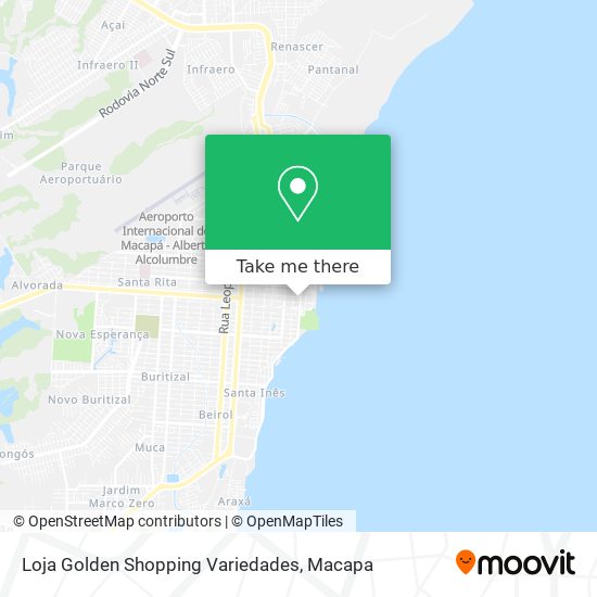 Mapa Loja Golden Shopping Variedades